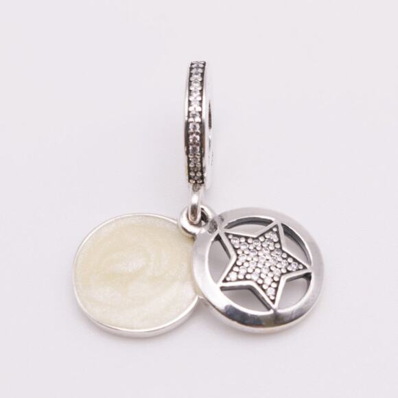 Authentic PANDORA Friendship Star Dangle - 792148EN23 - Picture 9 of 9